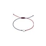Bracelet french twist argent blanc