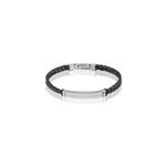 Bracelet gaetan acier blanc
