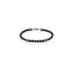 Bracelet genaelleae acier blanc agate