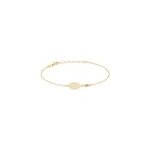 Bracelet giusto plaque or oxyde de zirconium