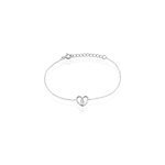 Bracelet guilia argent blanc oxyde de zirconium