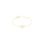 Bracelet hallie ange et coeur or jaune