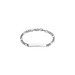Bracelet identit� acier blanc jimmy