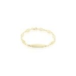 Bracelet identite andras or jaune