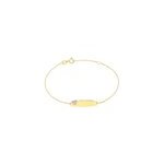 Bracelet identite annas or jaune