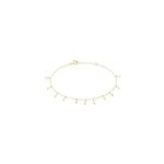 Bracelet identit�e jazmin or jaune perle de culture