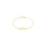 Bracelet identite marcel or jaune