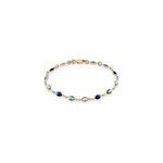 Bracelet ilvaae plaqu or jaune pierre de synthese