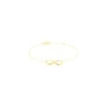 Bracelet infini huit or jaune