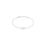Bracelet infini pop argent blanc oxyde de zirconium Bracelet infini pop argent blanc oxyde de zirconium