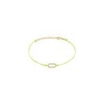 Bracelet infini pop argent jaune