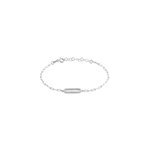 Bracelet isabel argent blanc oxyde de zirconium