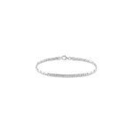 Bracelet ivy maille haricot or blanc