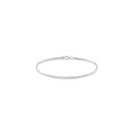 Bracelet ivy maille haricot or blanc