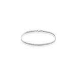 Bracelet izel maille anglaise or blanc