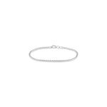 Bracelet jayna maille palmier or blanc Bracelet jayna maille palmier or blanc