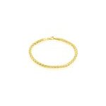 Bracelet jayna maille palmier or jaune Bracelet jayna maille palmier or jaune