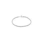 Bracelet jerry maille corde or blanc