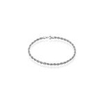 Bracelet jerry maille corde or blanc