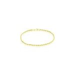 Bracelet jerry maille corde or jaune