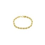 Bracelet jerry maille corde or jaune