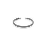 Bracelet jonc acier blanc sibil Bracelet jonc acier blanc sibil