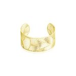 Bracelet jonc andor acier dore