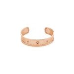 Bracelet jonc auda acier rose