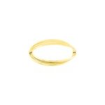 Bracelet jonc claudie 3 fils entrelaces or jaune