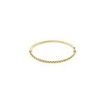 Bracelet jonc cordeline or jaune