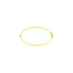 Bracelet jonc cynthia fil carre lisse or jaune Bracelet jonc cynthia fil carre lisse or jaune
