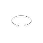 Bracelet jonc danae argent blanc oxyde de zirconium