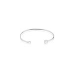 Bracelet jonc domitille argent blanc oxyde de zirconium