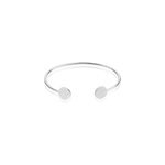 Bracelet jonc domitylle argent blanc oxyde de zirconium