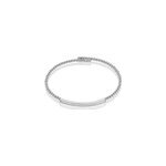 Bracelet jonc fuerza argent blanc oxyde de zirconium