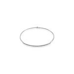 Bracelet jonc hermia blanc diamant blanc