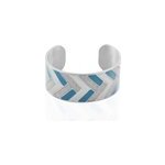 Bracelet jonc imagine charlene acier blanc