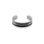 Bracelet jonc imagine victoriano acier blanc strass