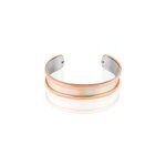 Bracelet jonc kayssi acier rose