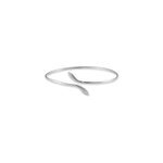 Bracelet jonc maisha argent blanc