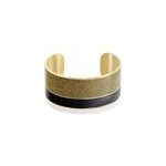 Bracelet jonc marie - adelaide acier jaune