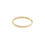 Bracelet jonc marie - baptistine plaqu or jaune oxyde de zirconium