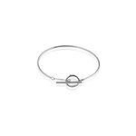 Bracelet jonc marie - capucine argent blanc Bracelet jonc marie - capucine argent blanc