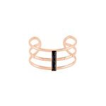 Bracelet jonc medina acier rose pierre de synthese Bracelet jonc medina acier rose pierre de synthese