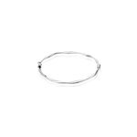 Bracelet jonc nathaelae argent blanc