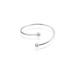 Bracelet jonc nor argent blanc
