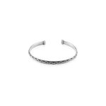 Bracelet jonc oscaro argent gris