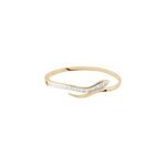 Bracelet jonc reyyanae plaqu or jaune oxyde de zirconium