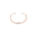 Bracelet jonc ruth argent rose oxyde de zirconium