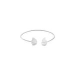 Bracelet jonc sahana argent blanc